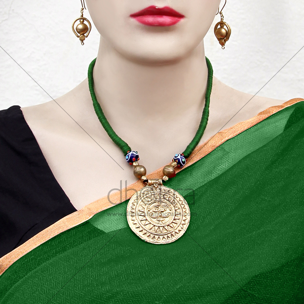 Dhokra Sunshine Avanti Set  | buy Dhokra jewellery online | Dhokra